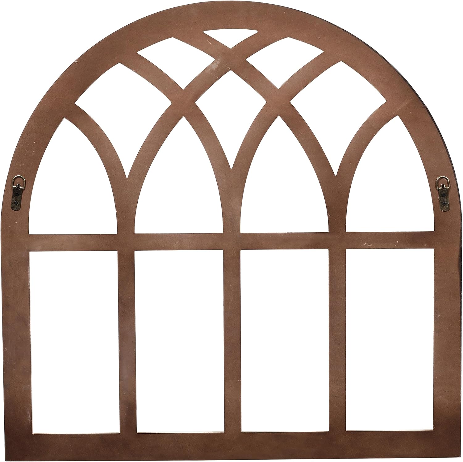 Sintosin 32 Inch White Arched Window Frame Wall Decor