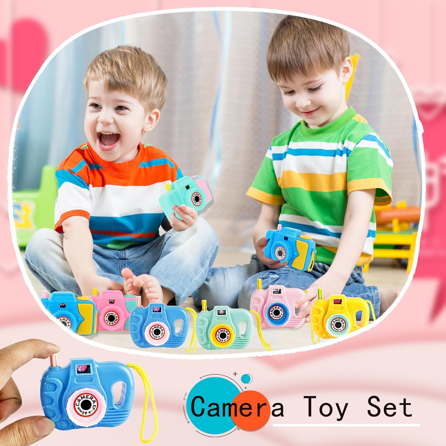 Hoarost 32 Pcs Mini Toy Camera Bulk Set for Kids