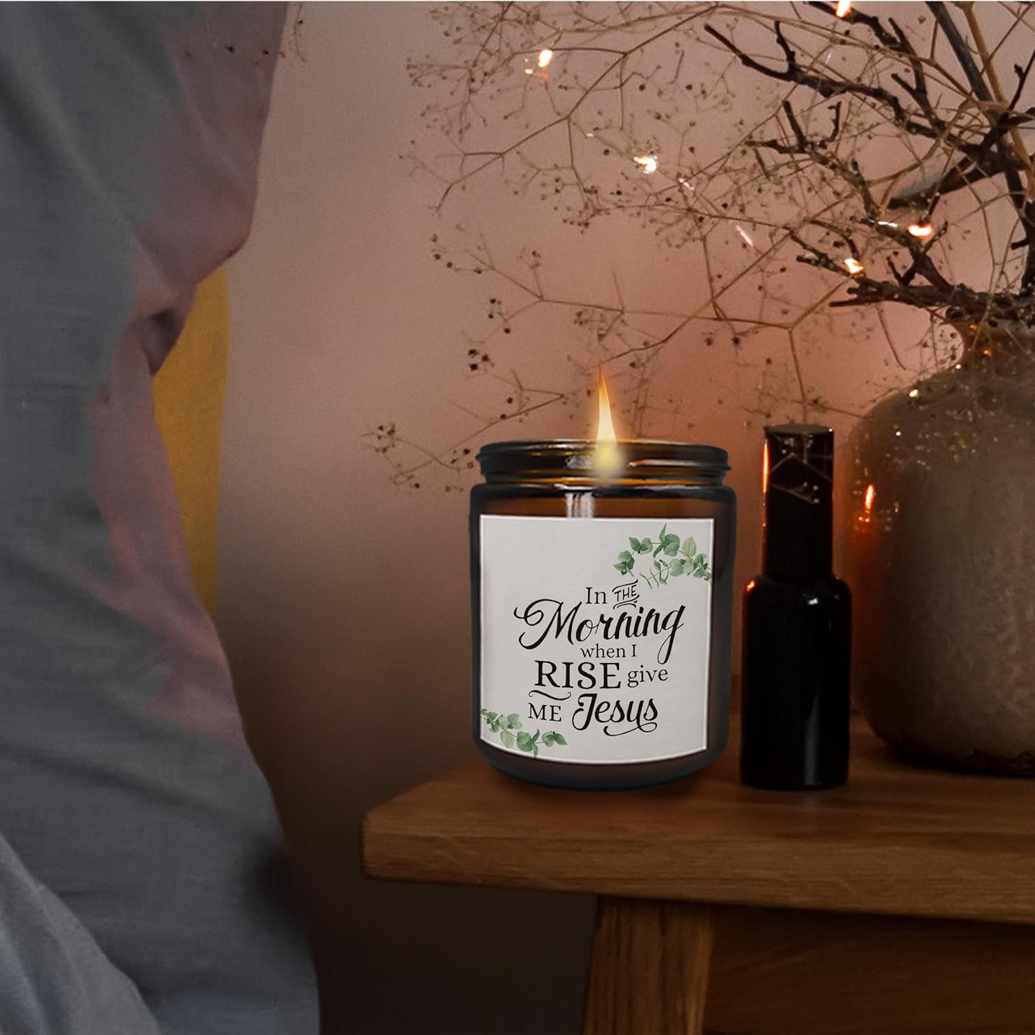 Mancheng ZI Christian Candle - Give Me Jesus Inspirational Gift for Women