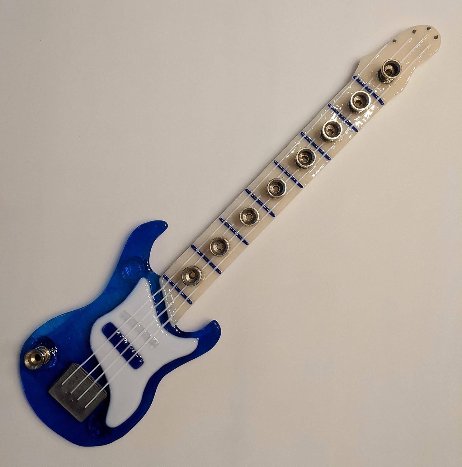 Blue Electric Guitar Bass Menorah Kosher Menorah