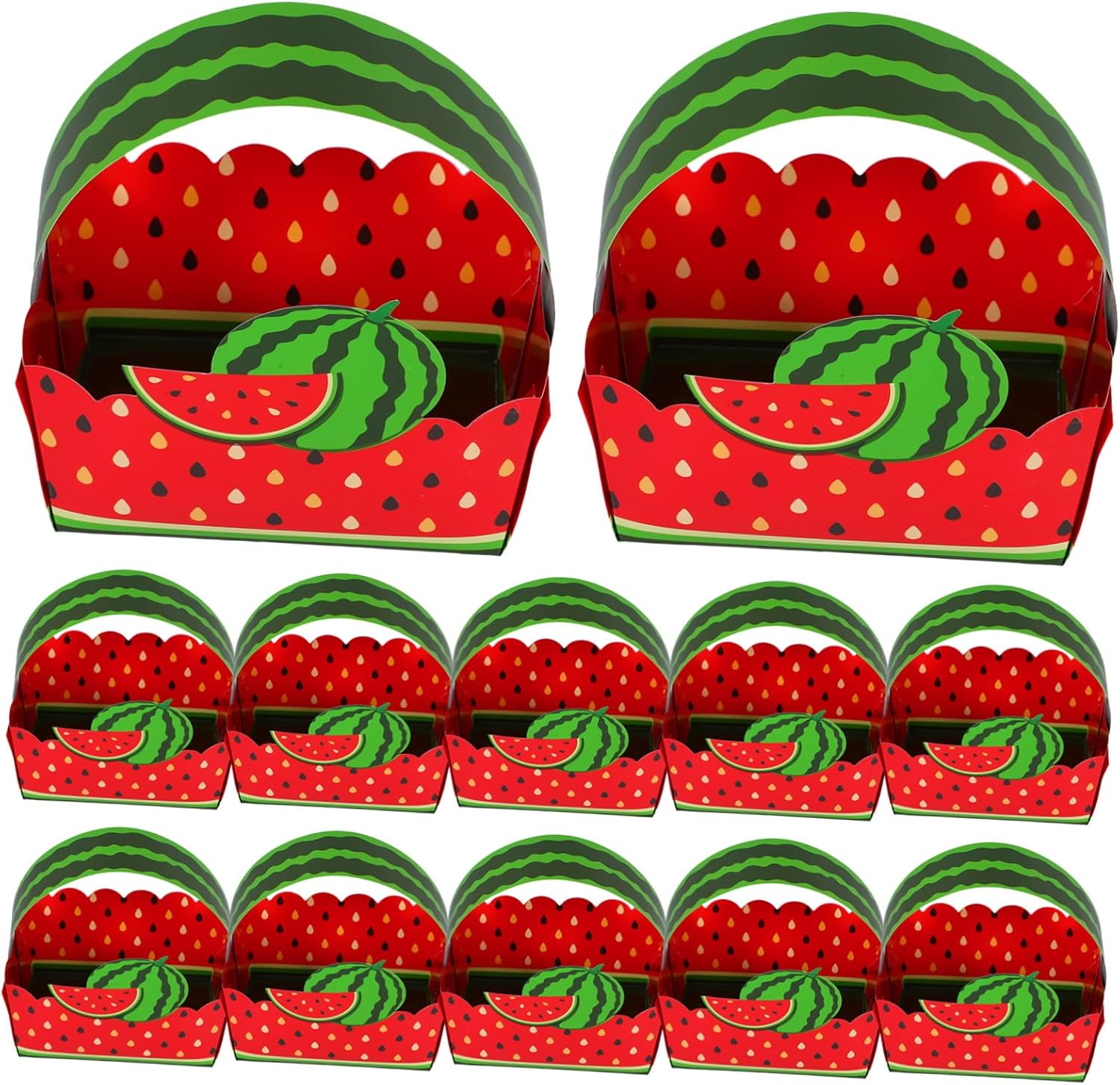 20pcs Summer Watermelon Snack Boxes for Birthday Parties