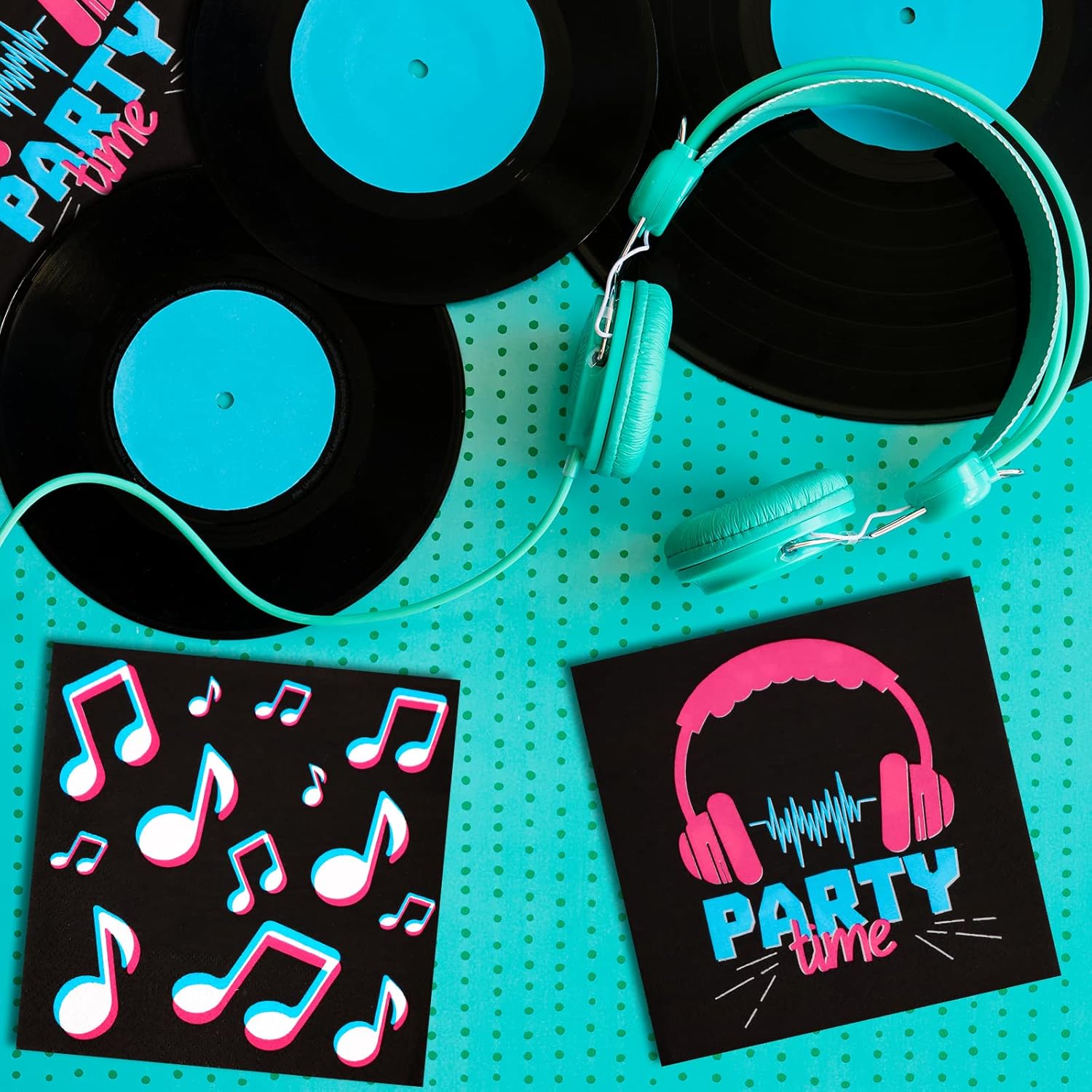 DYLIVeS Music Theme Party Napkins - 65 Inch Pack of 50