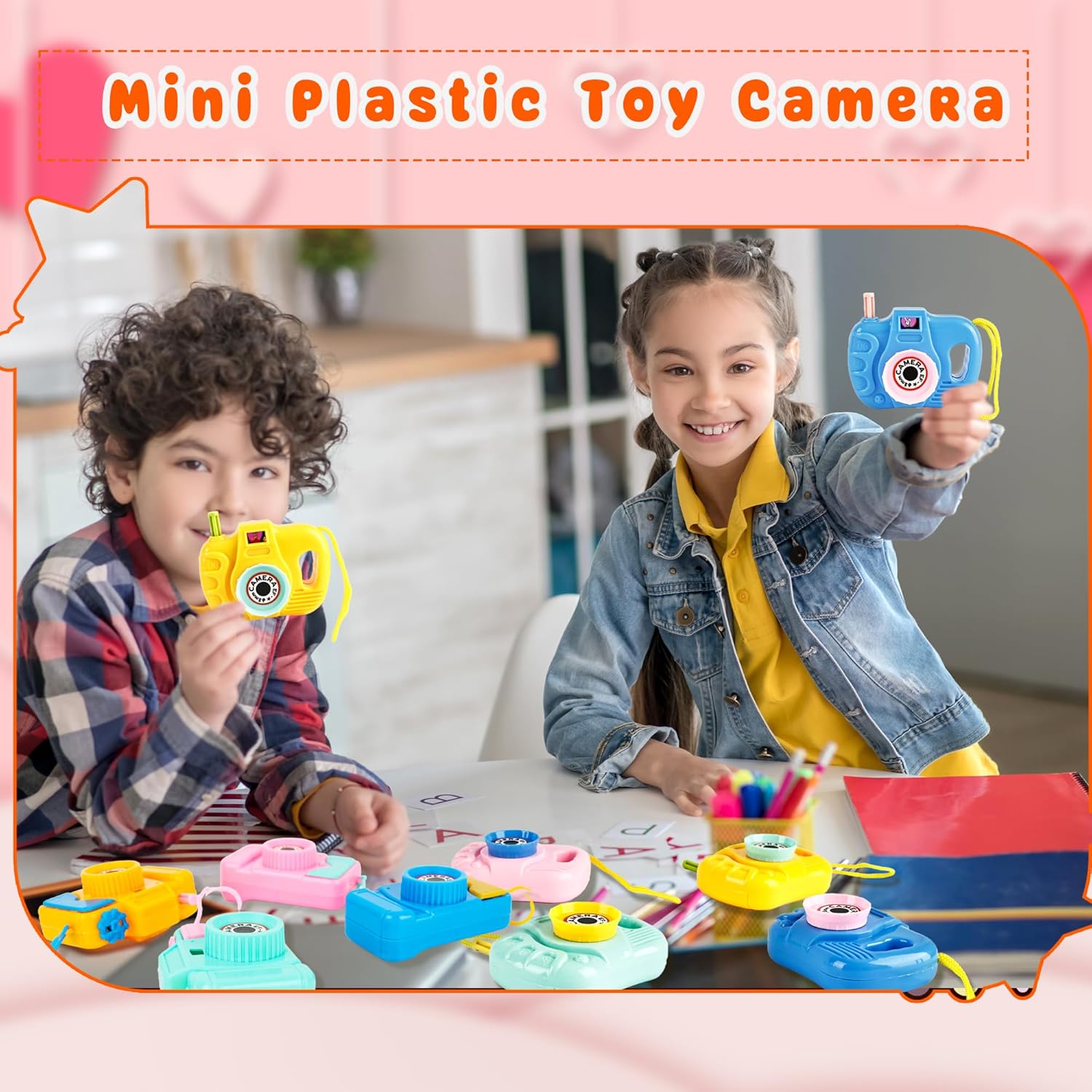 Hoarost 32 Pcs Mini Toy Camera Bulk Set for Kids