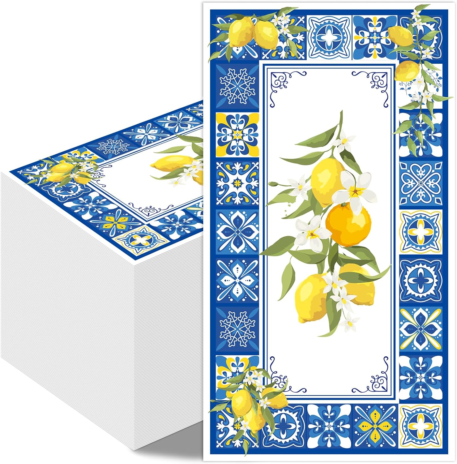 Amalfi Coast Party Decor Napkins Set 100 Pcs