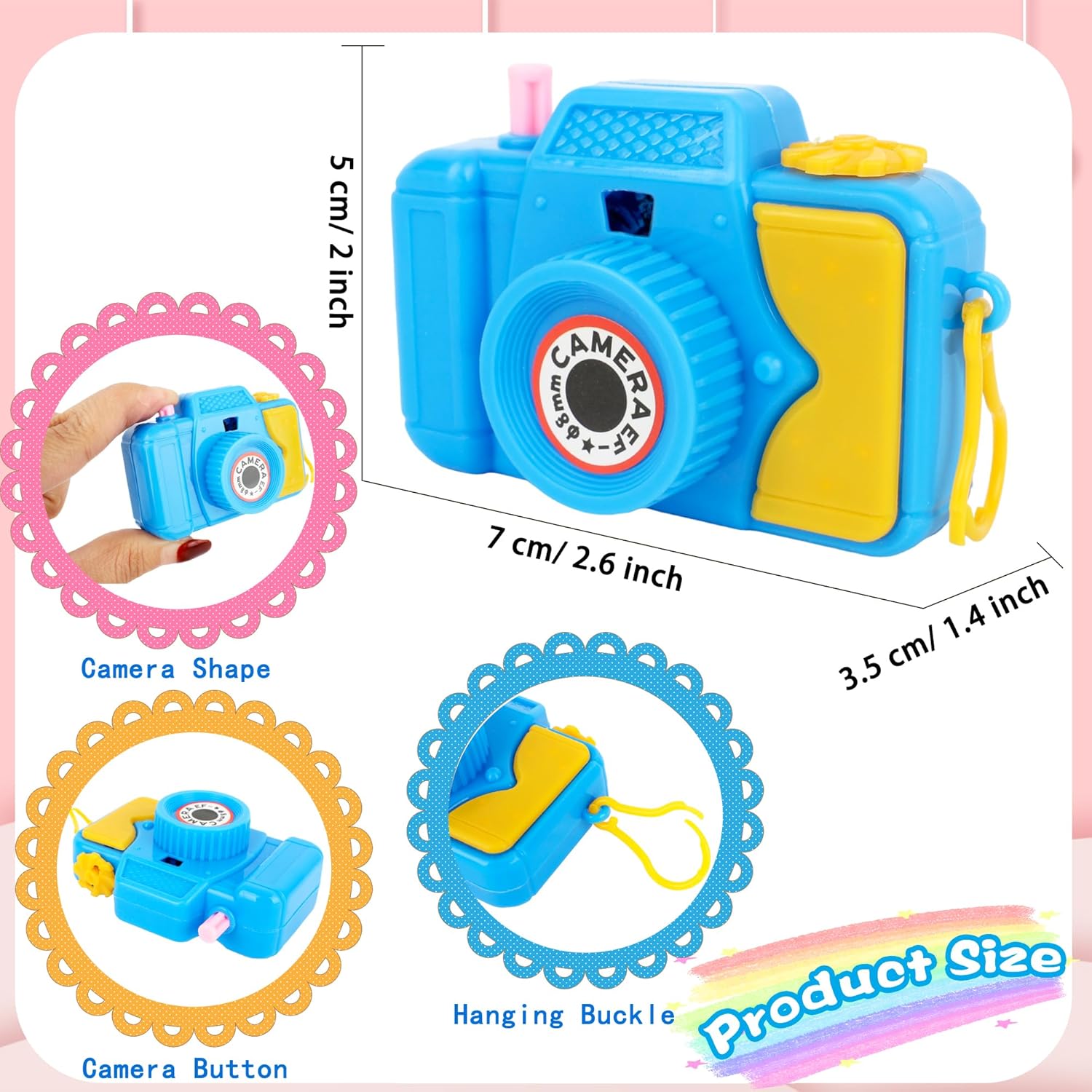 32 Pcs Mini Plastic Camera Toy Set for Kids