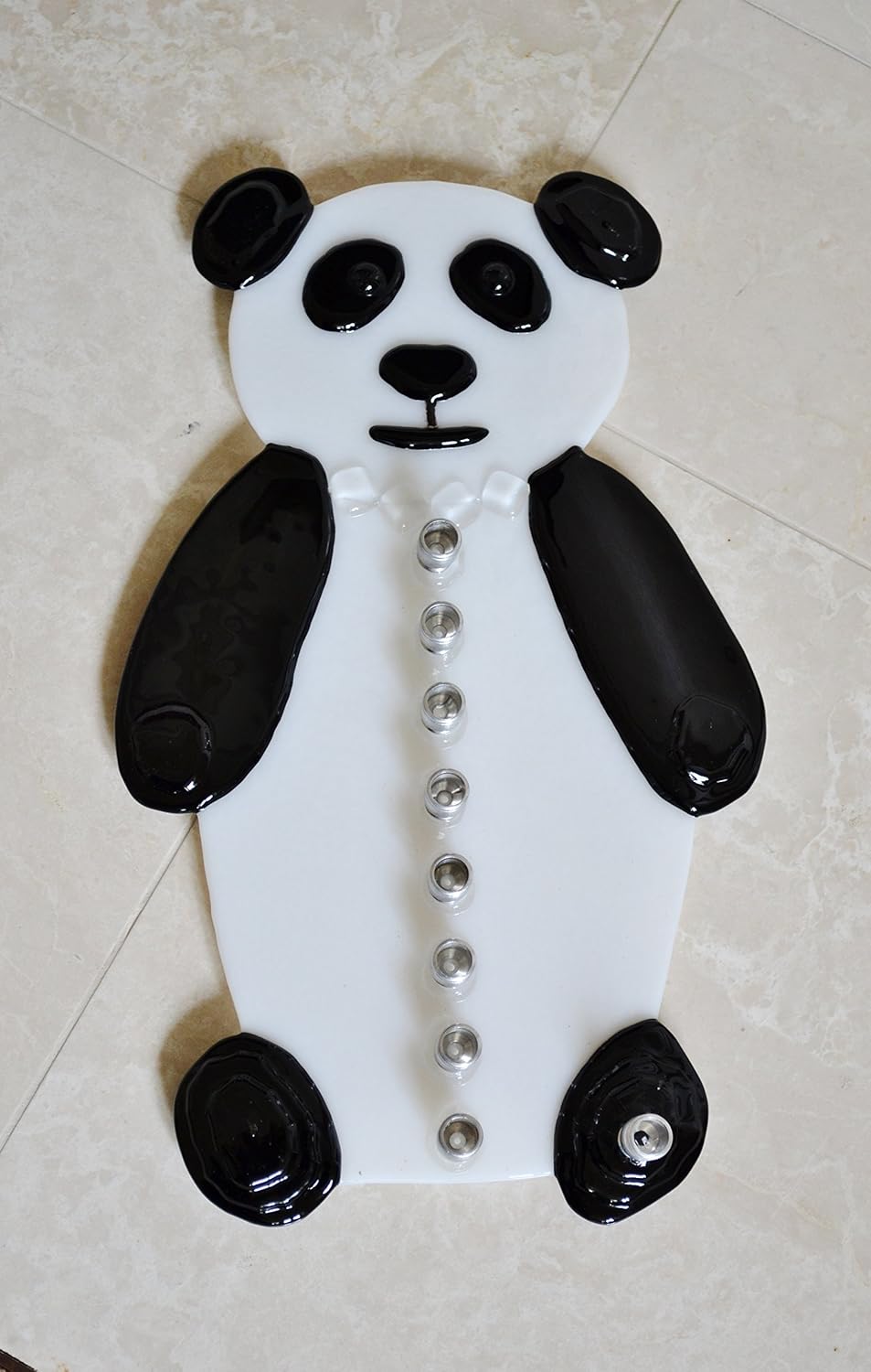 Panda Bear Glass Menorah by YafitGlass 1