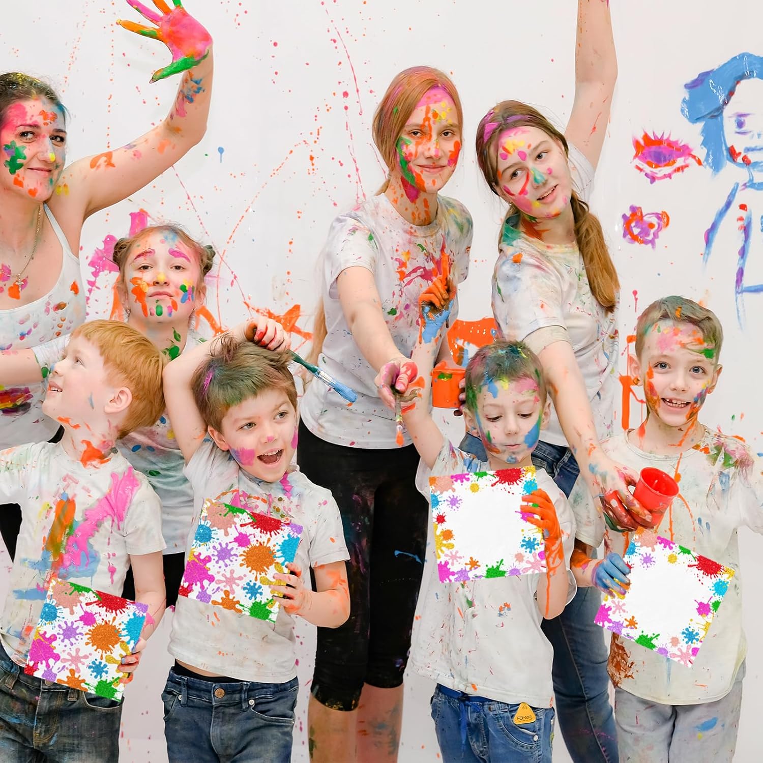 Art Paint Napkins 40Pcs Birthday Party Decorations