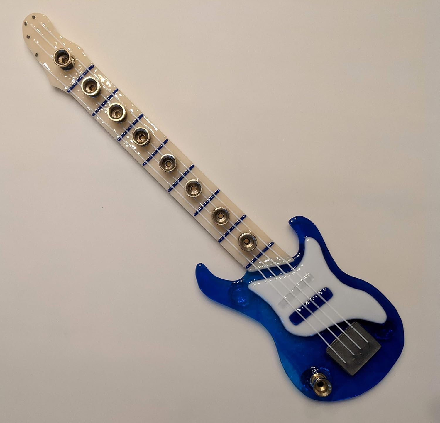 Blue Electric Guitar Bass Menorah Kosher Menorah