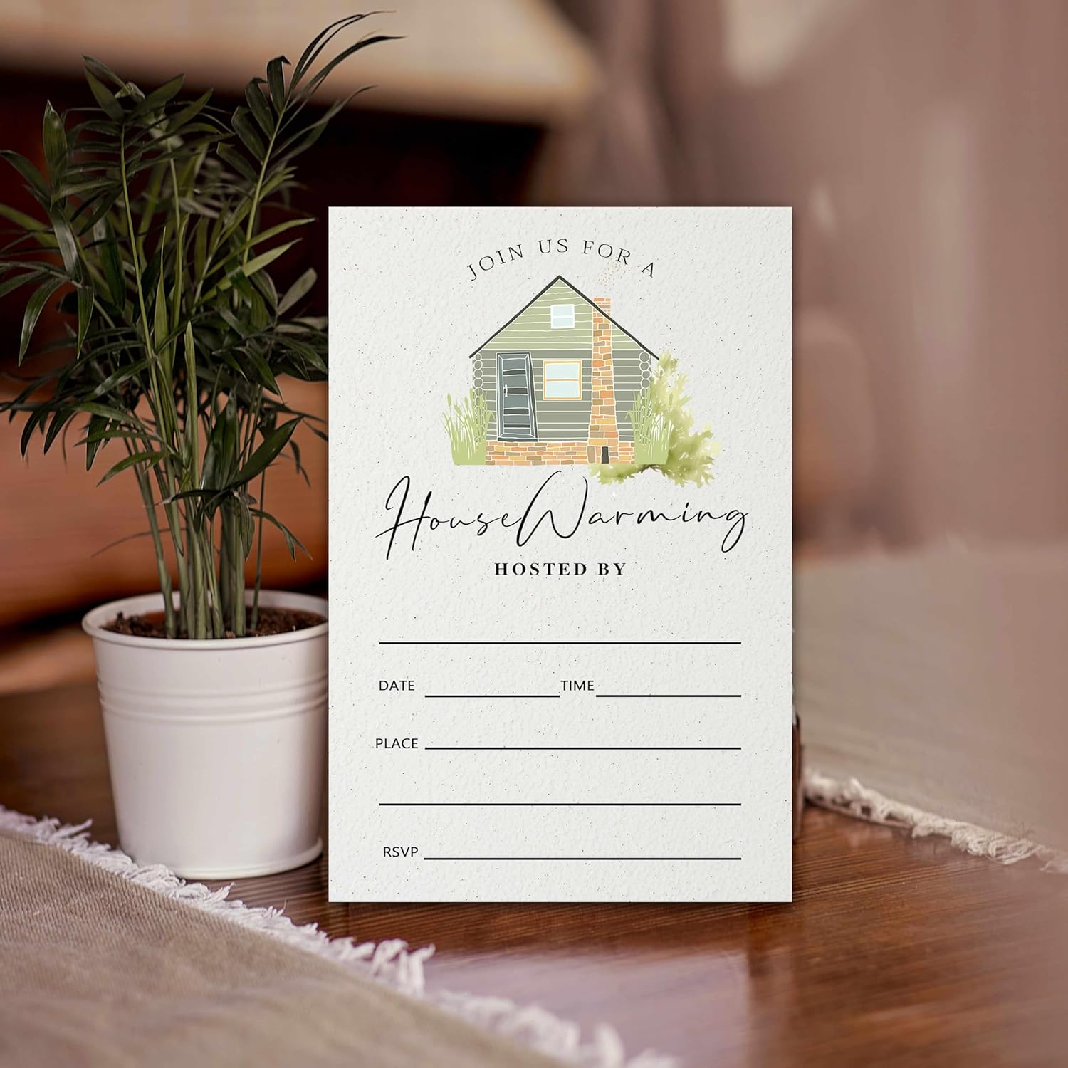 20 Piece Modern Home Invitation Cards with Envelopes