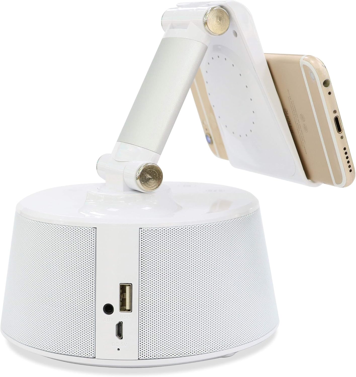 Emerson Wireless Charging Docking Station with Bluetooth Speaker and Alarm Clock