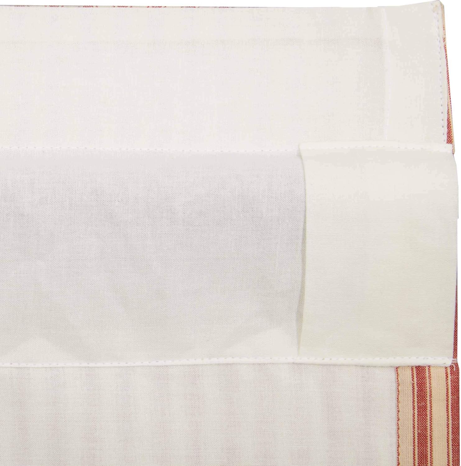 VHC Brands Prairie Swag Curtains Red 36x36x18
