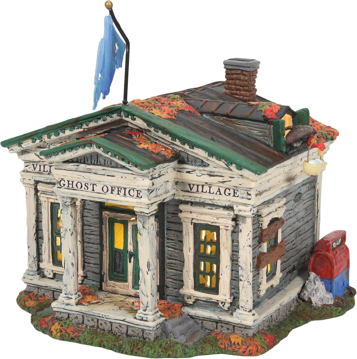 Department 56 Halloween Ghost Office Light Building