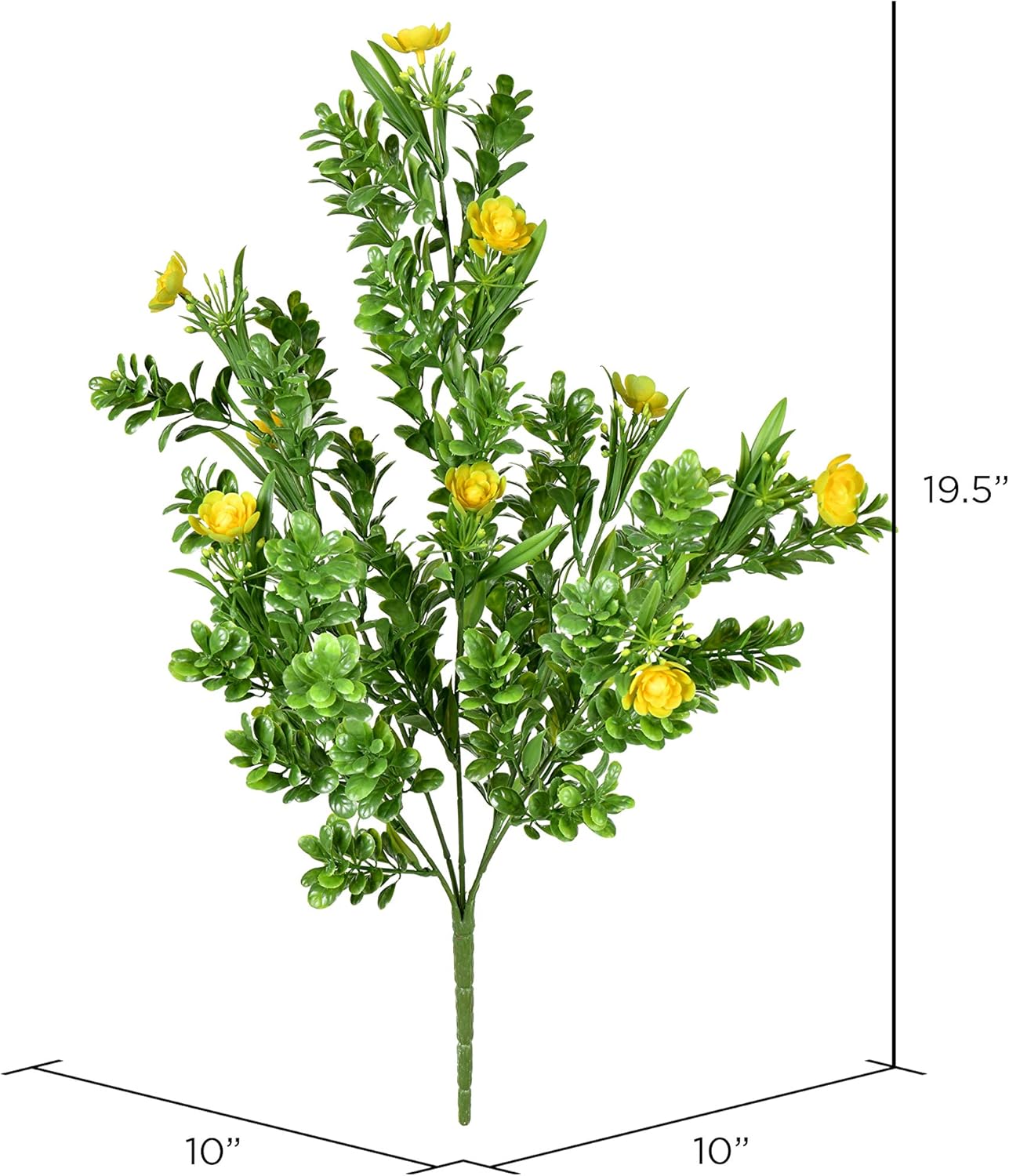 Vickerman Artificial Yellow Flower Rambling Bush 195 Inch Decor