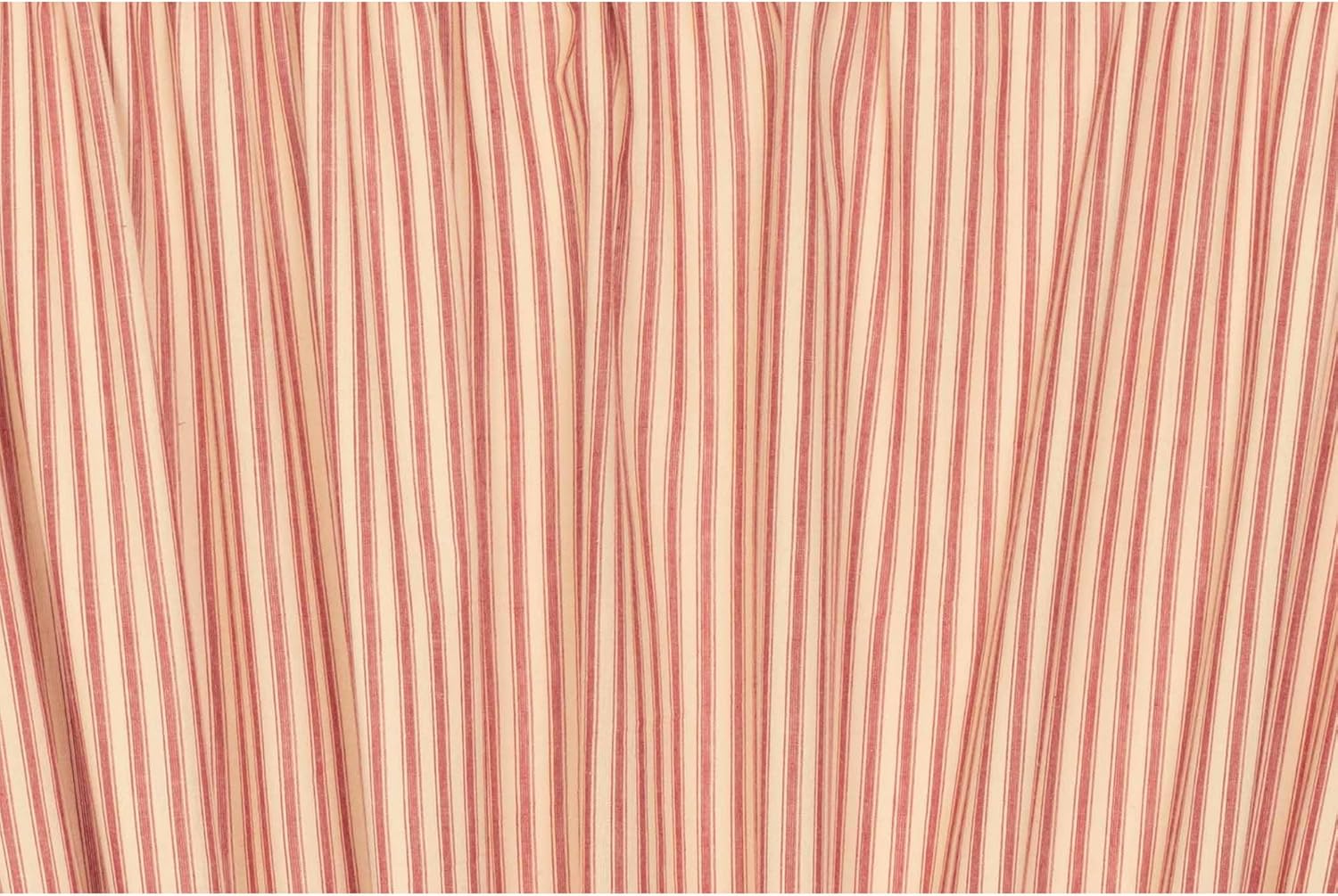 VHC Brands Prairie Swag Curtains Red 36x36x18