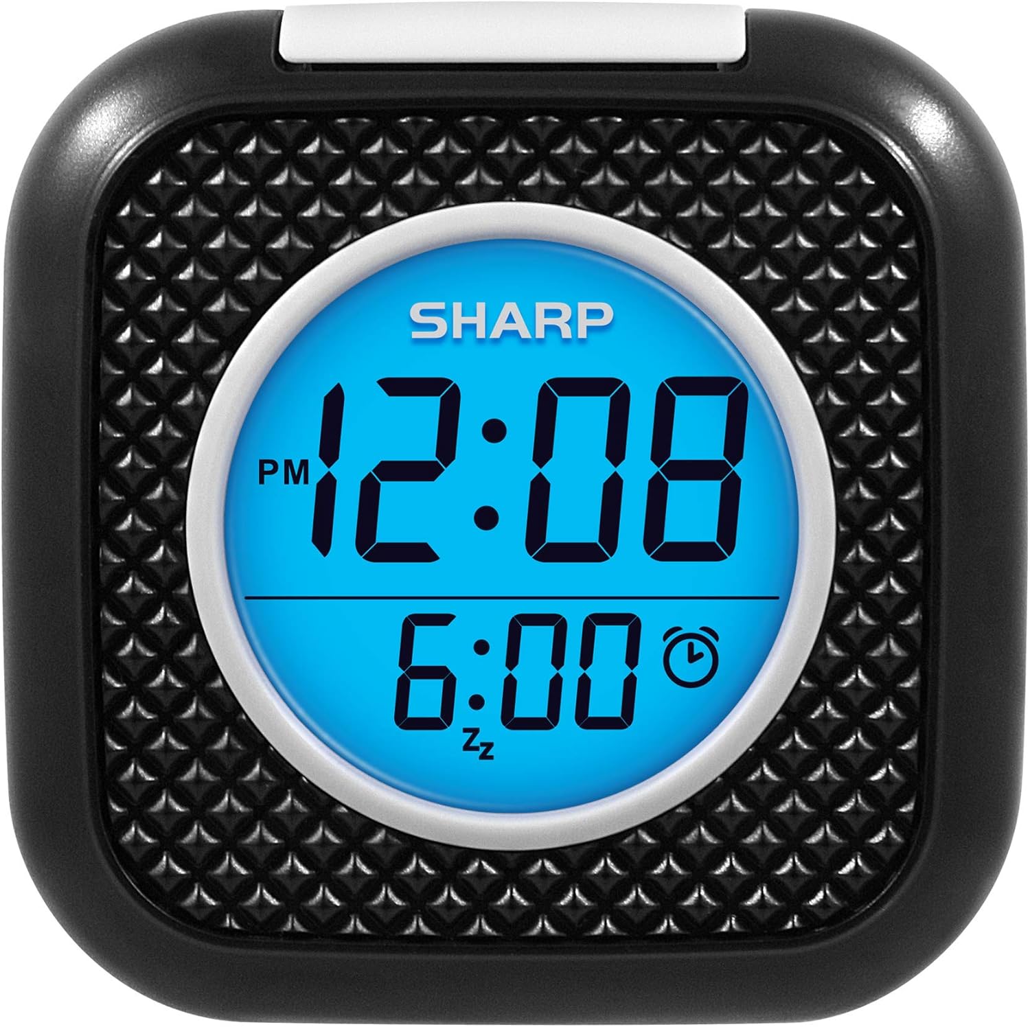 Sharp Pillow Personal Alarm Clock Vibration or Beep Alarm Black