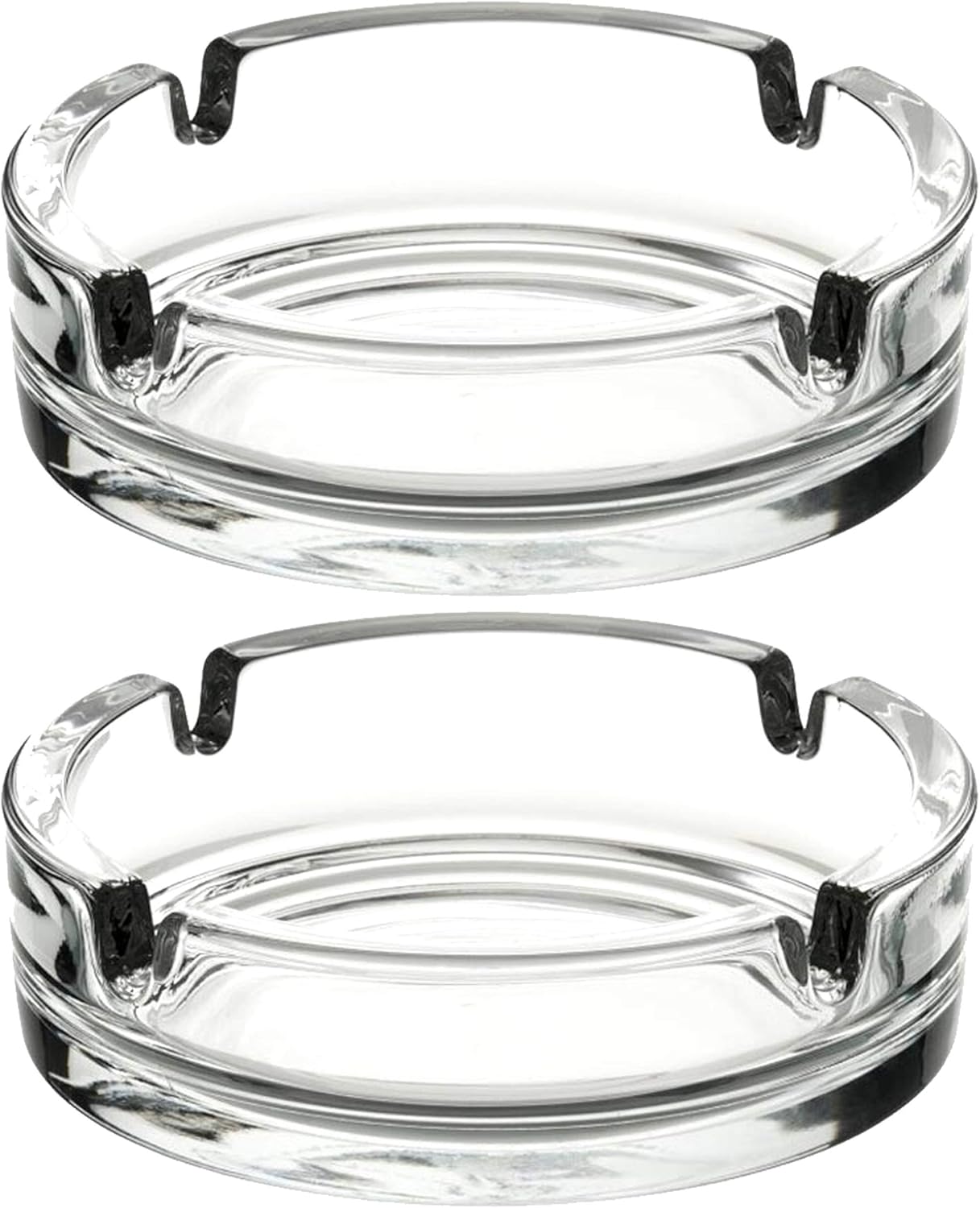 Fargus Glass Ashtrays for Cigarettes Pack of 2