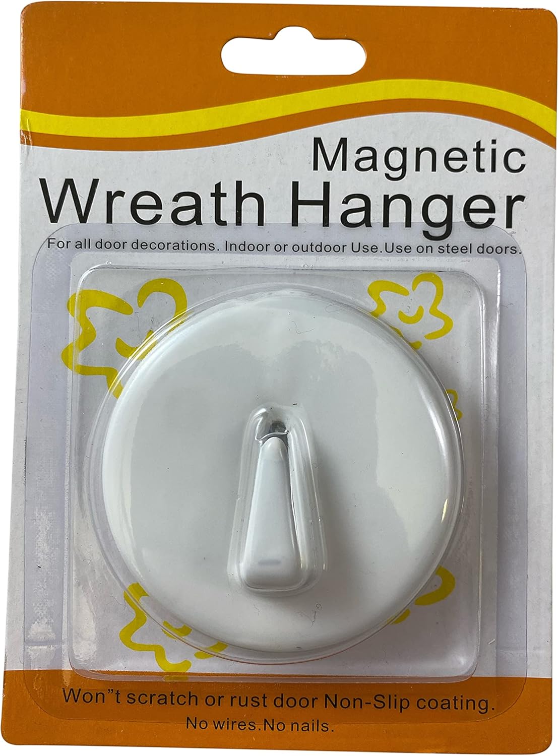 Magnetic Wreath Hanger Hook for Metal Doors Set of 2