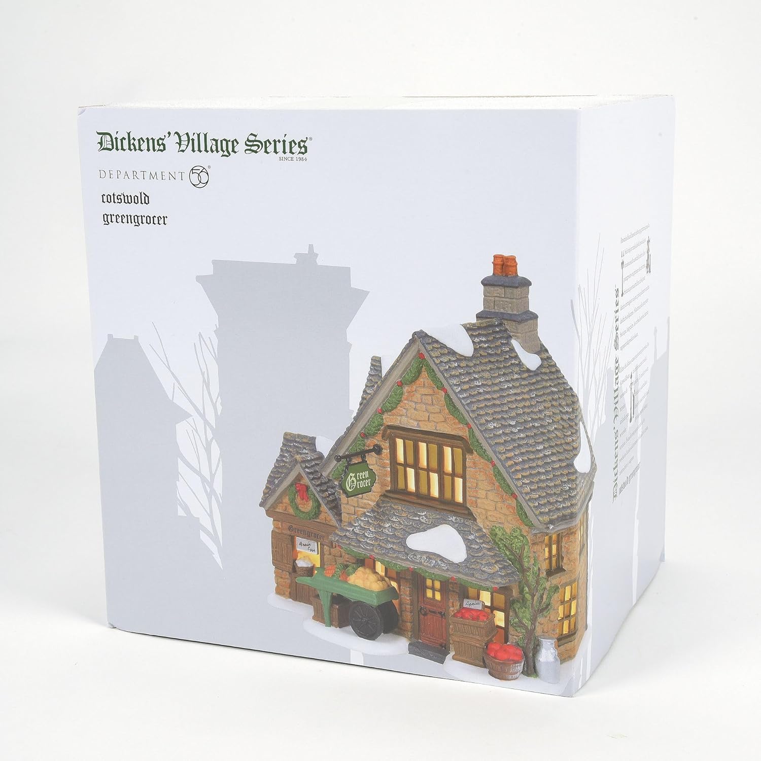 Department 56 Dickens Village Greengrocer Cotswold Lit Building