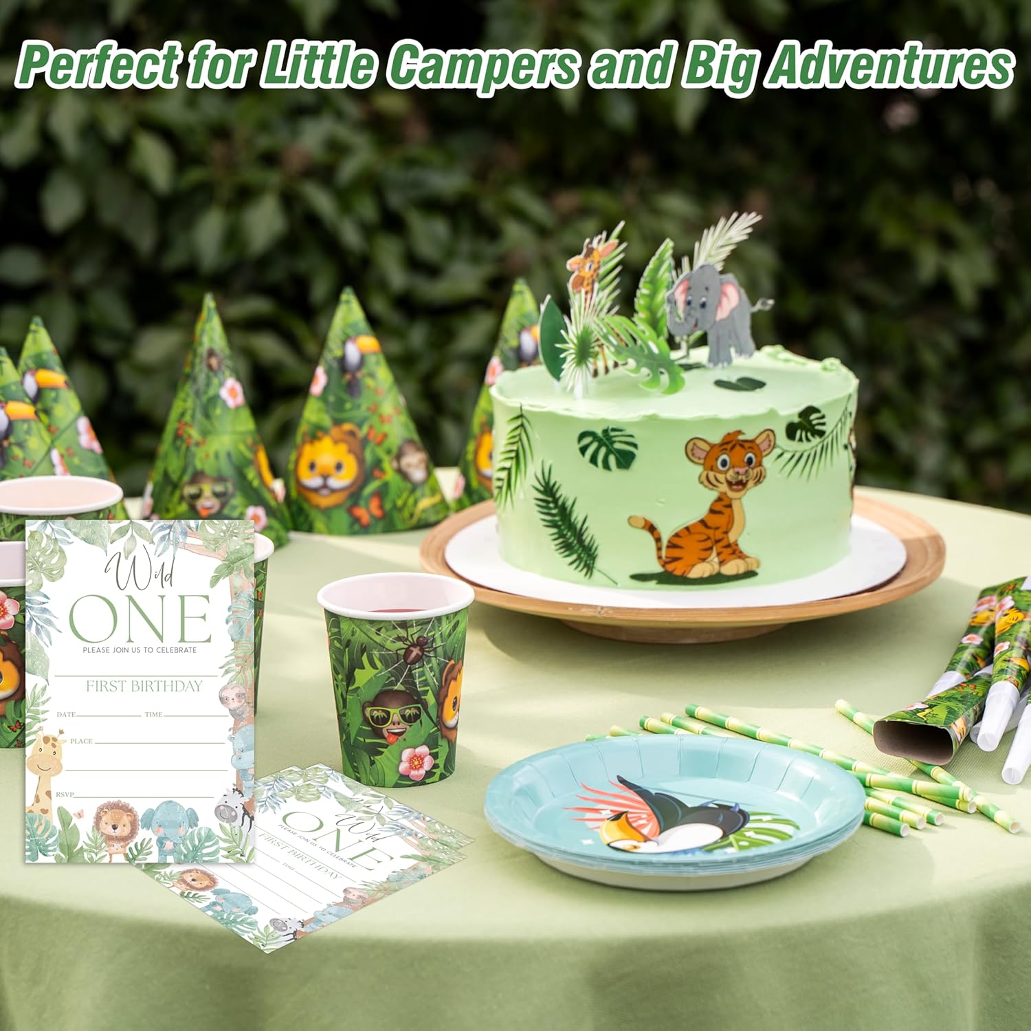 Wild One Birthday Invitations 20 Pieces with Envelopes