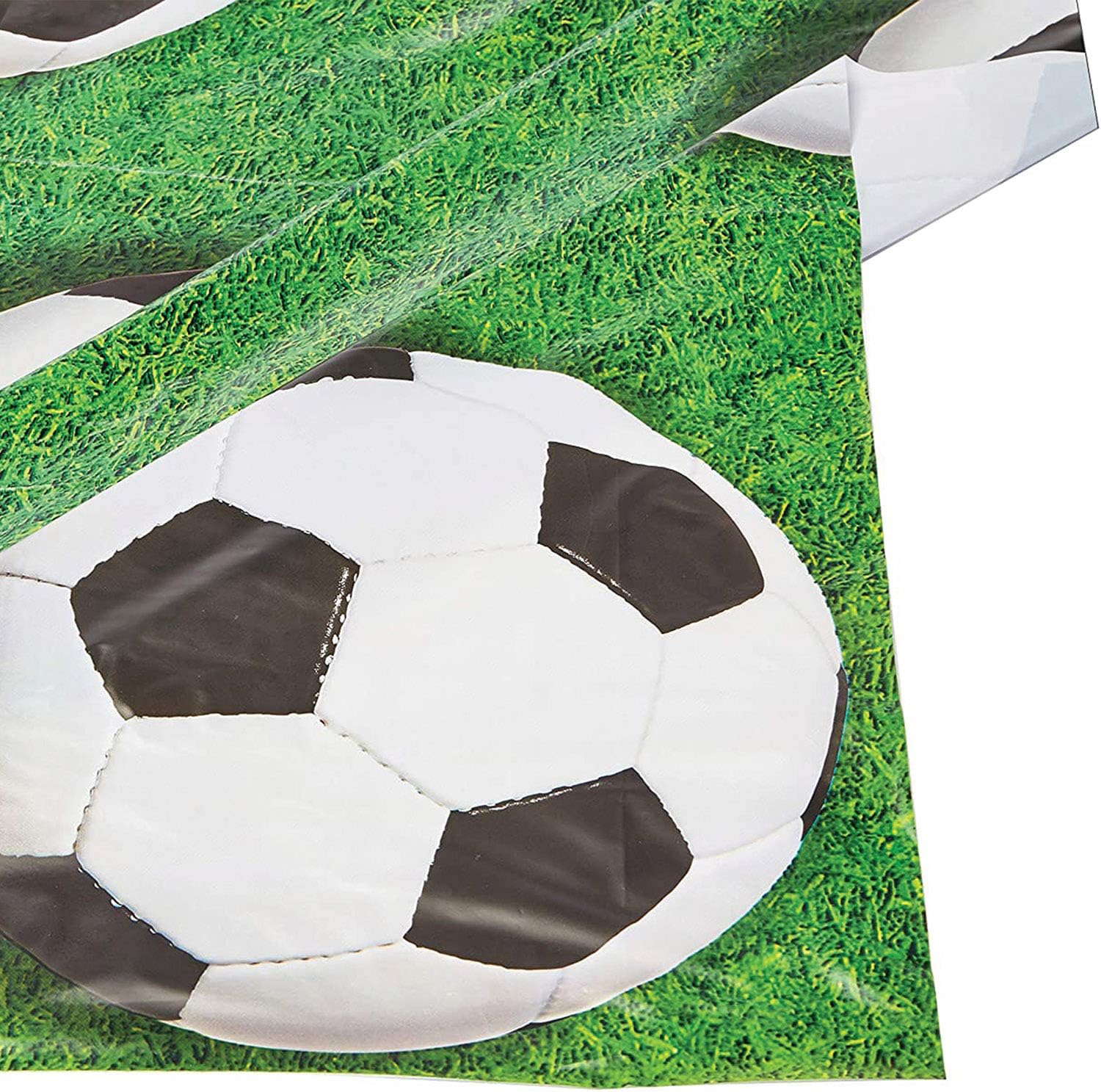 Beistle Soccer Ball Table Cover 54x108