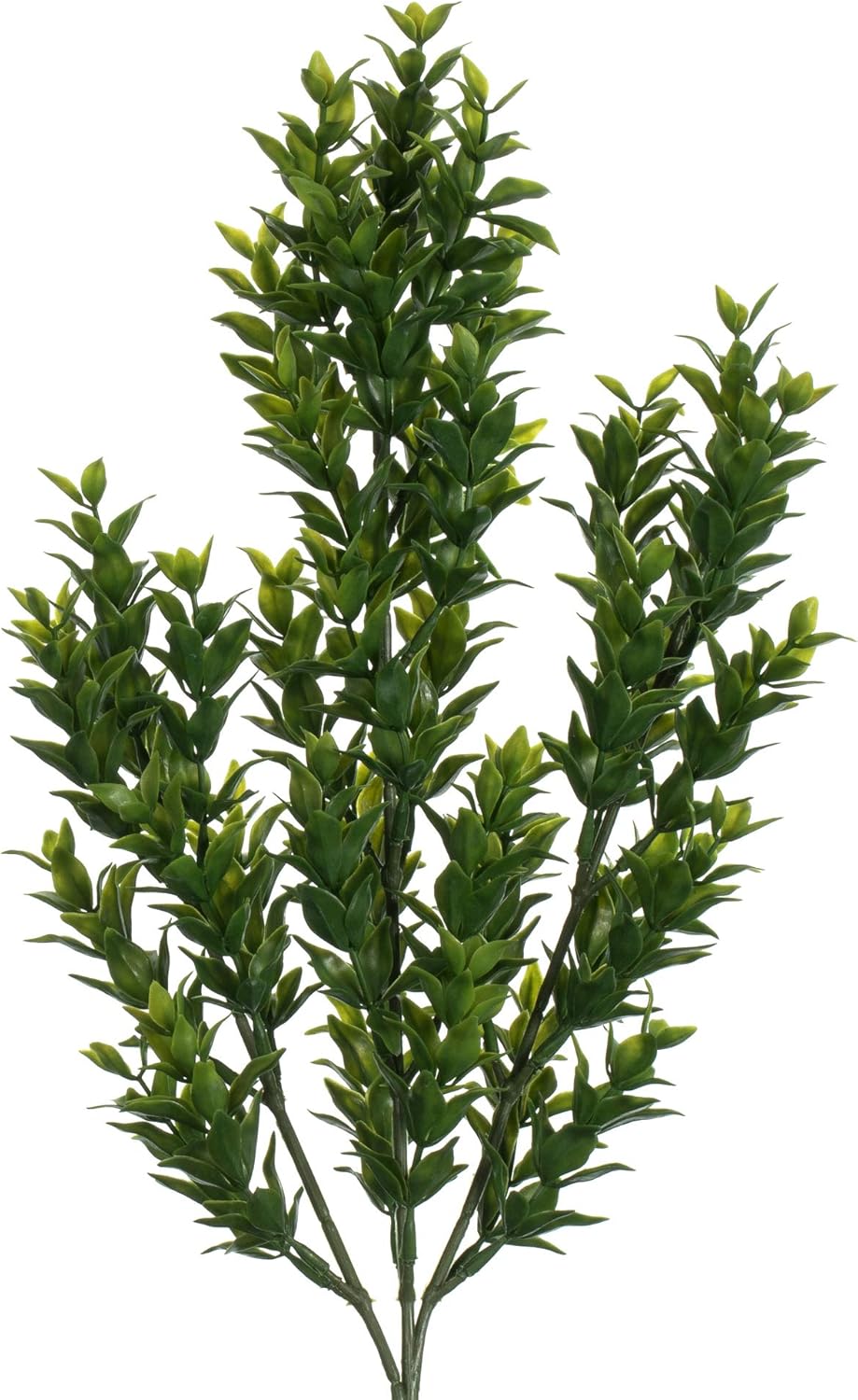 Vickerman Artificial Green Mini Leaf Bush 255 Inch
