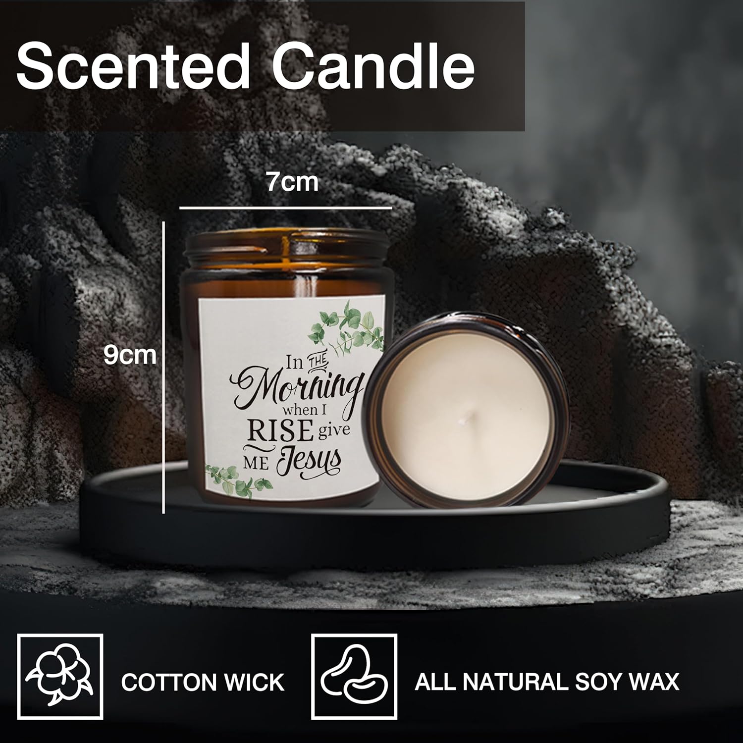 Mancheng ZI Christian Candle - Give Me Jesus Inspirational Gift for Women