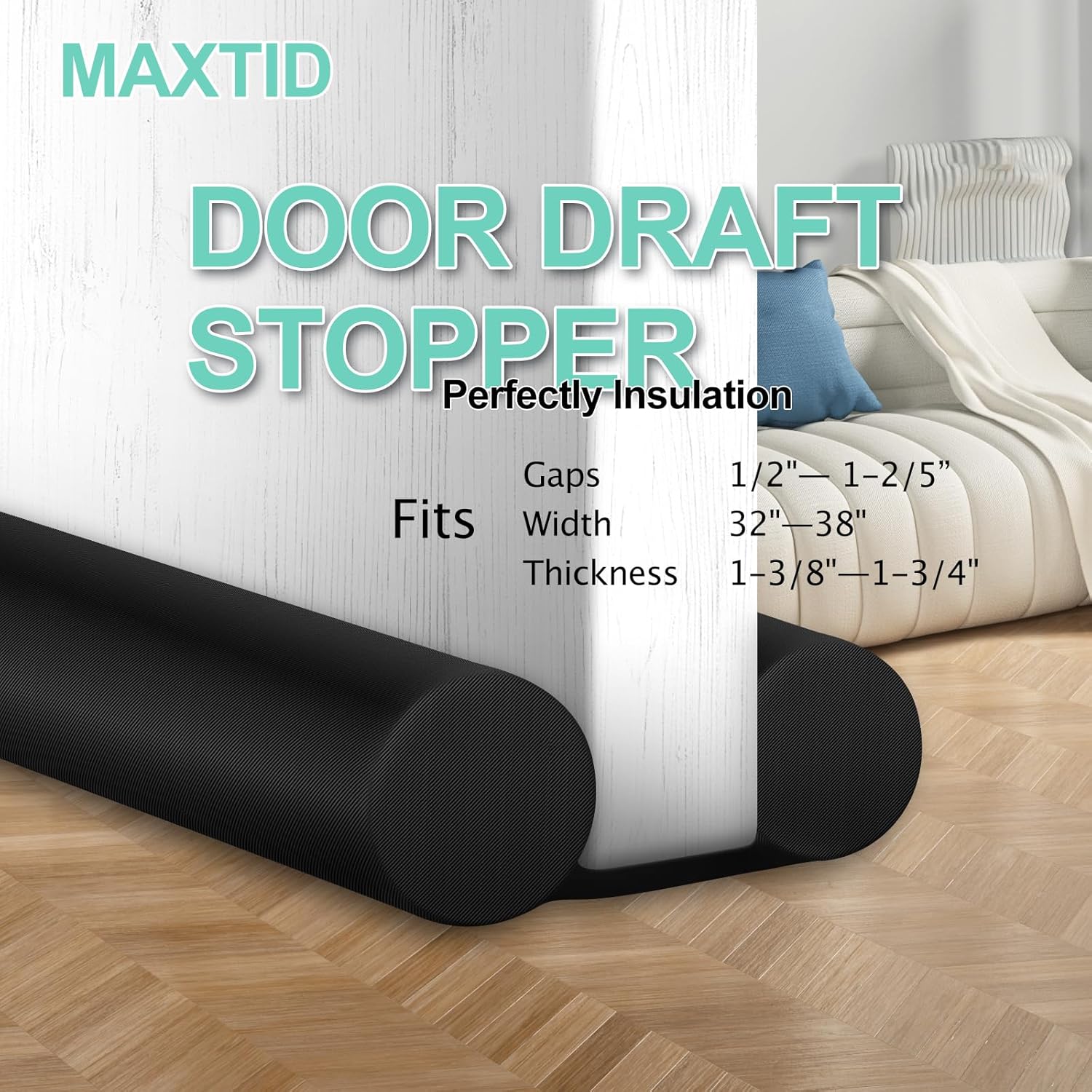 MAXTID Door Draft Blocker Insulation Seal 38 Inch