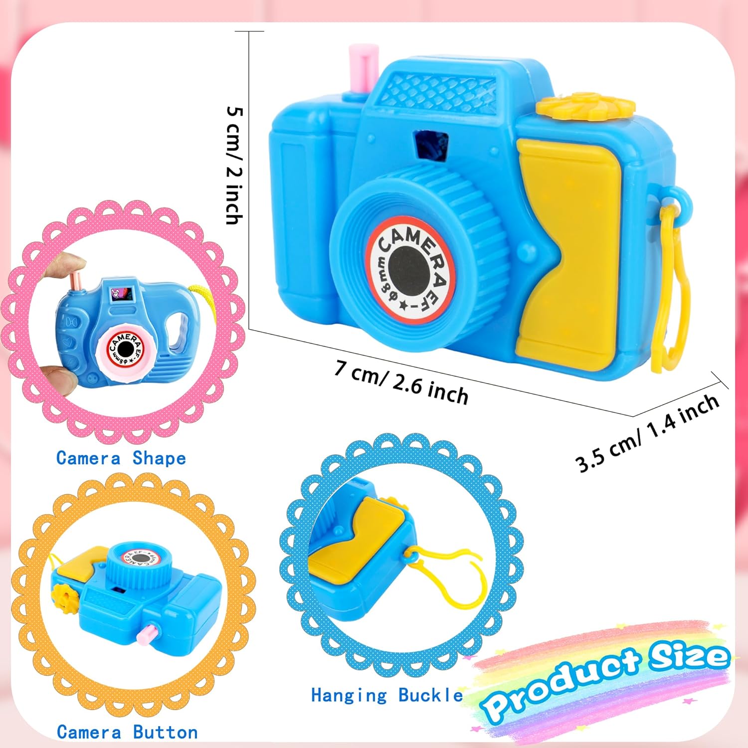 Hoarost 32 Pcs Mini Toy Camera Bulk Set for Kids