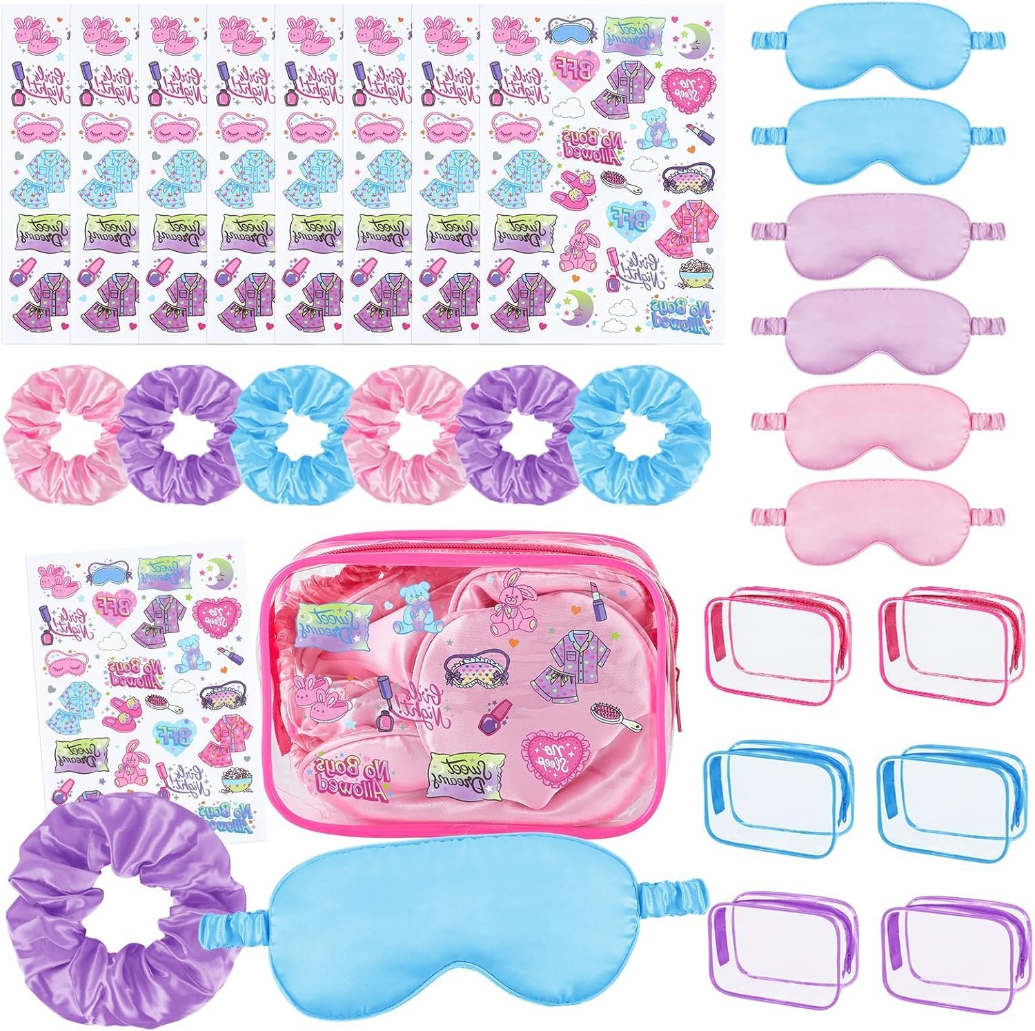 YLOLUL 24 Piece Spa Party Favor Set for Girls