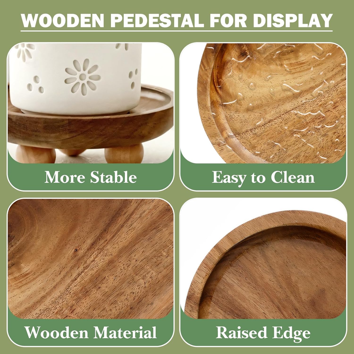 Small Wooden Riser for Display and Decor