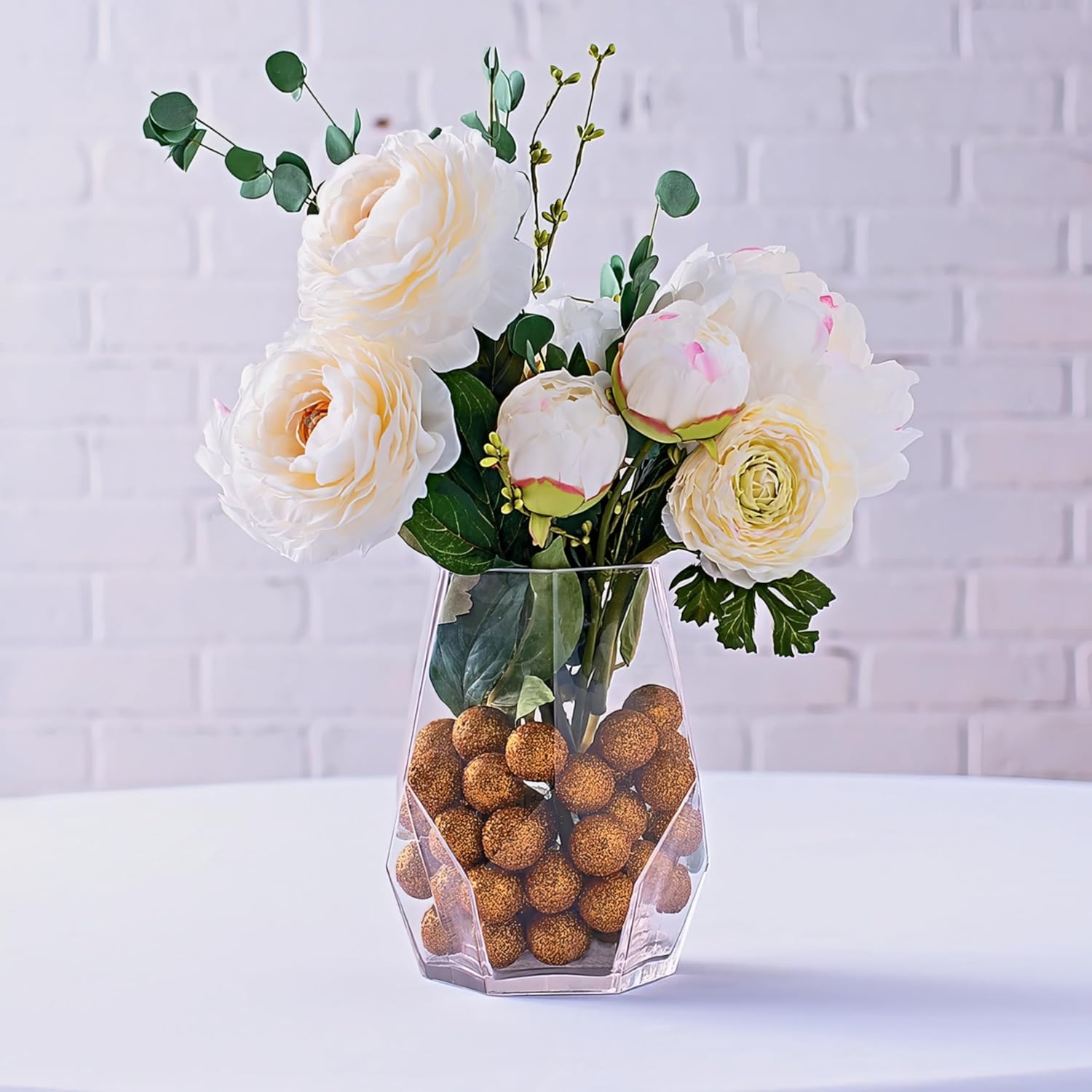 Fun Express Gold Glitter Vase Filler 40 Pieces