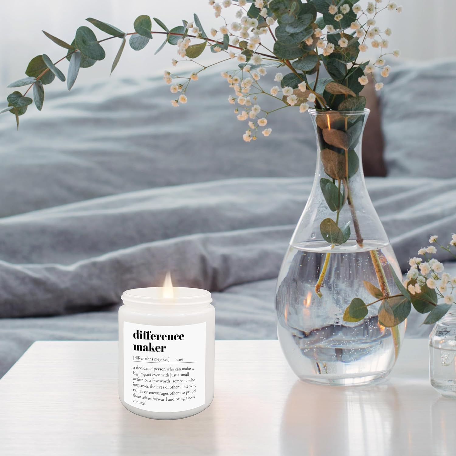 Difference Maker Candle - 8oz Soy Wax Jar with Lavender Scent