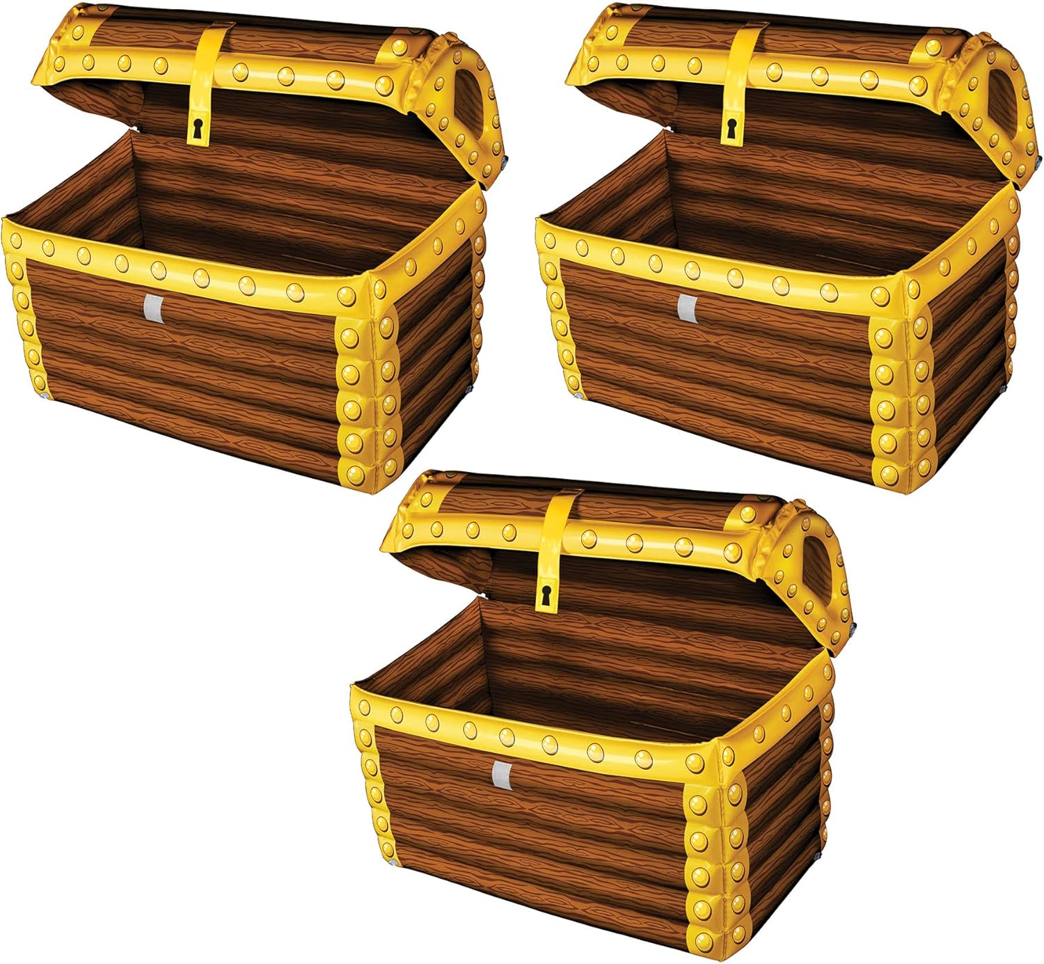 Beistle 3-Pack Inflatable Treasure Chest Coolers
