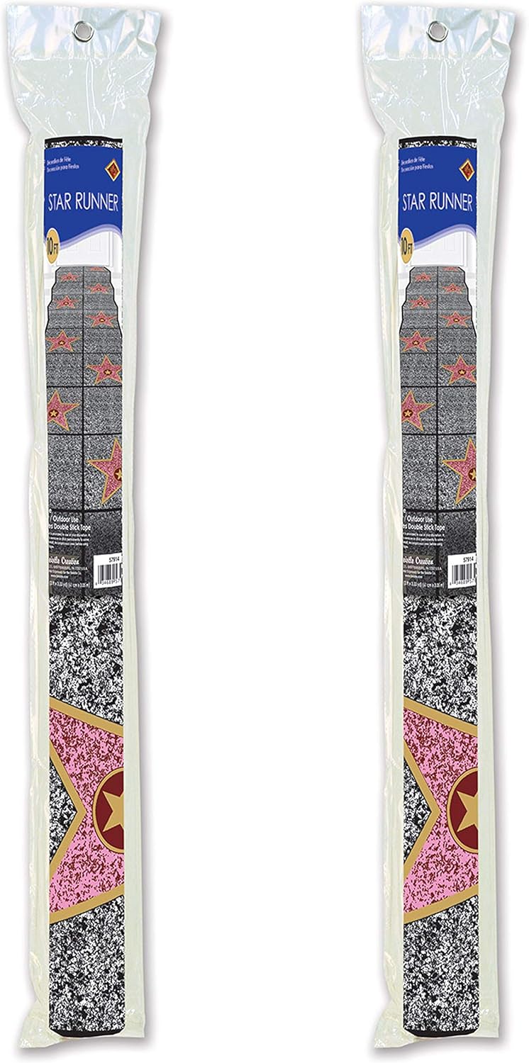 Beistle VIP Star Aisle Runners for Awards Night Decor