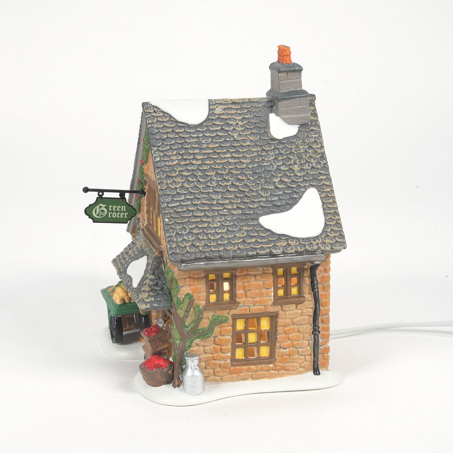 Department 56 Dickens Village Greengrocer Cotswold Lit Building