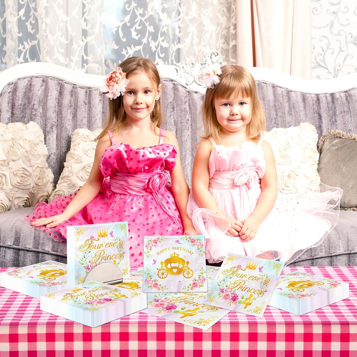 Four Ever A Princess Birthday Napkins Set 48pcs