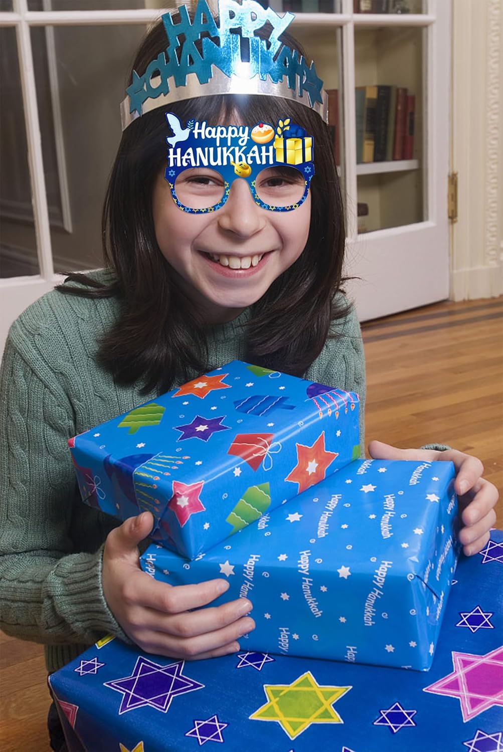 Hanukkah Costume Glasses with Classic Patterns