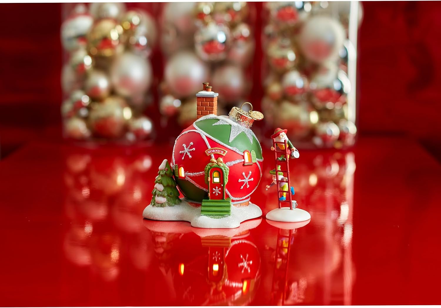 Department 56 North Pole Village Nornys Ornament House Light Building