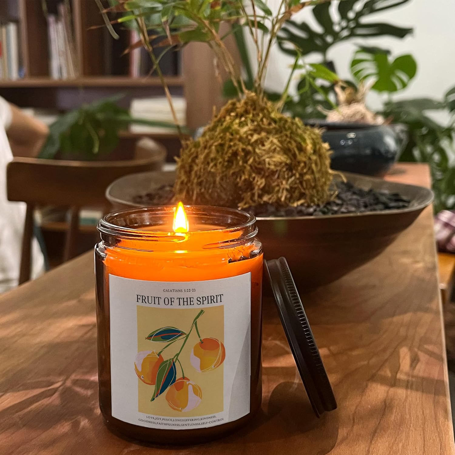 Galatians 522-23 Christian Candle 8oz