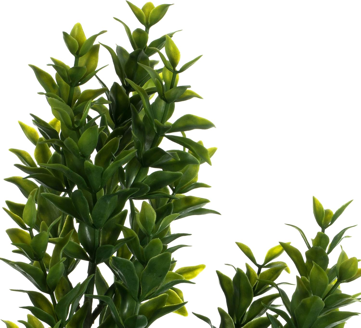Vickerman Artificial Green Mini Leaf Bush 255 Inch