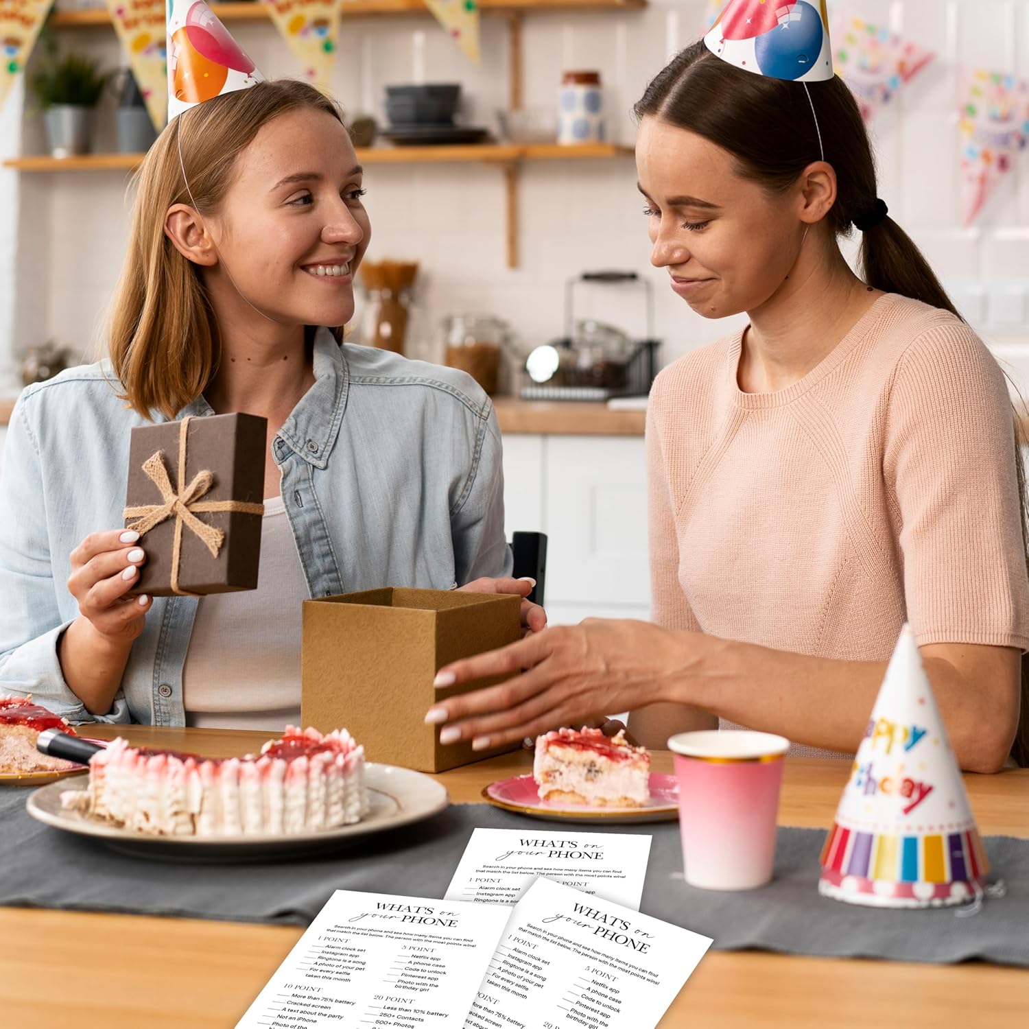 Birthday Party Games Whats on Your Phone 25 Pcs Card Set