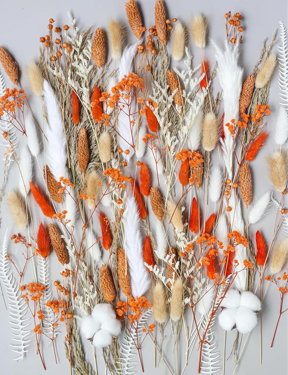 DIY Orange Dried Flower Set for Wreaths and Decor