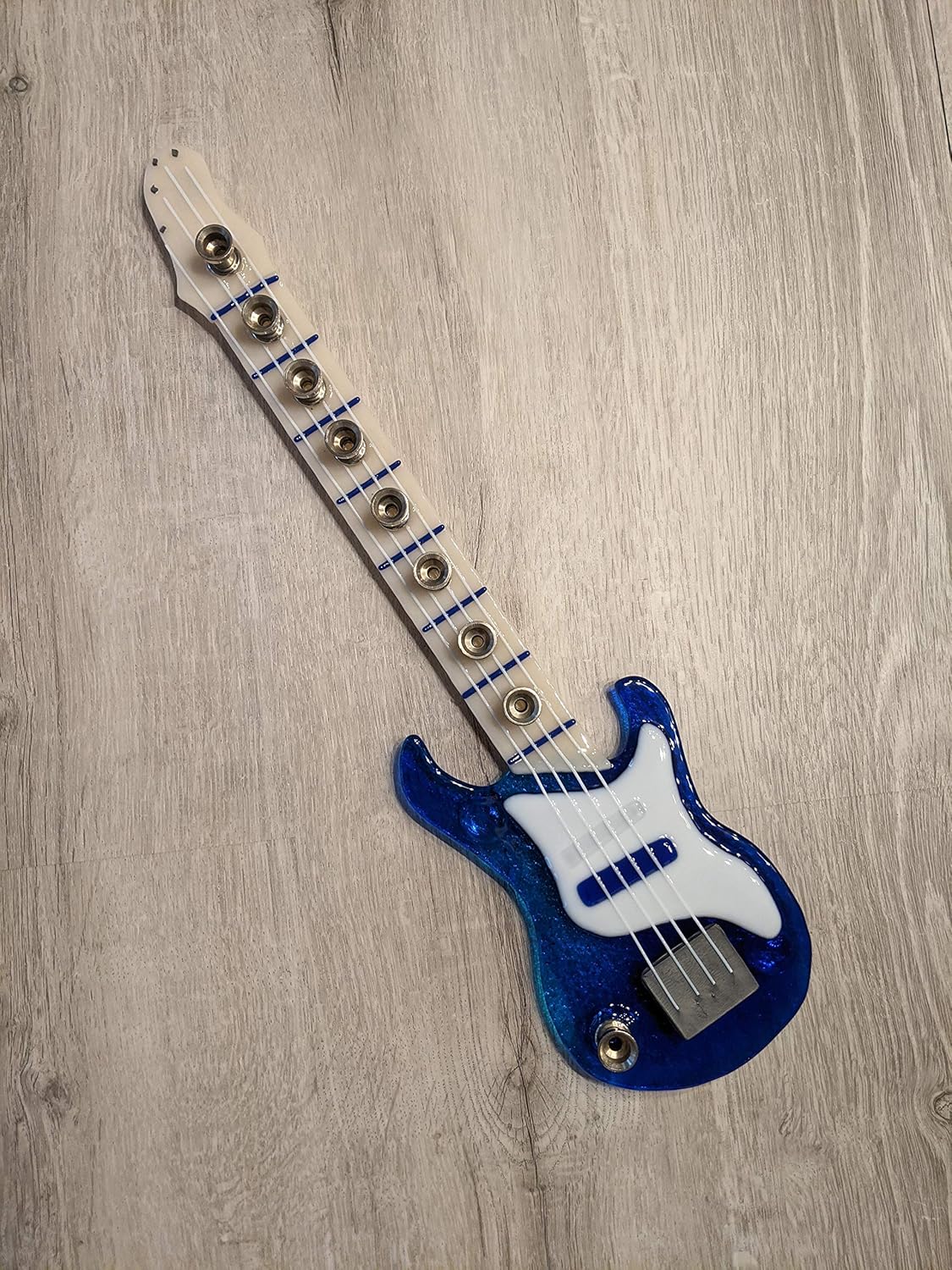Blue Electric Guitar Bass Menorah Kosher Menorah