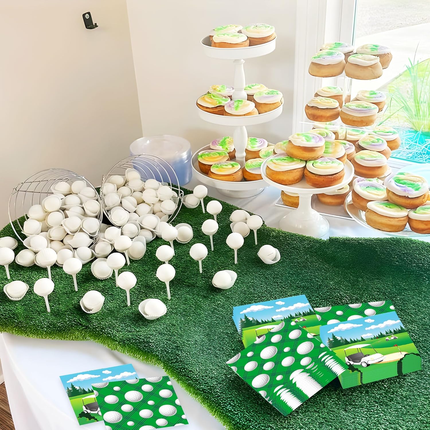 Golf Themed Paper Napkins Set for Parties