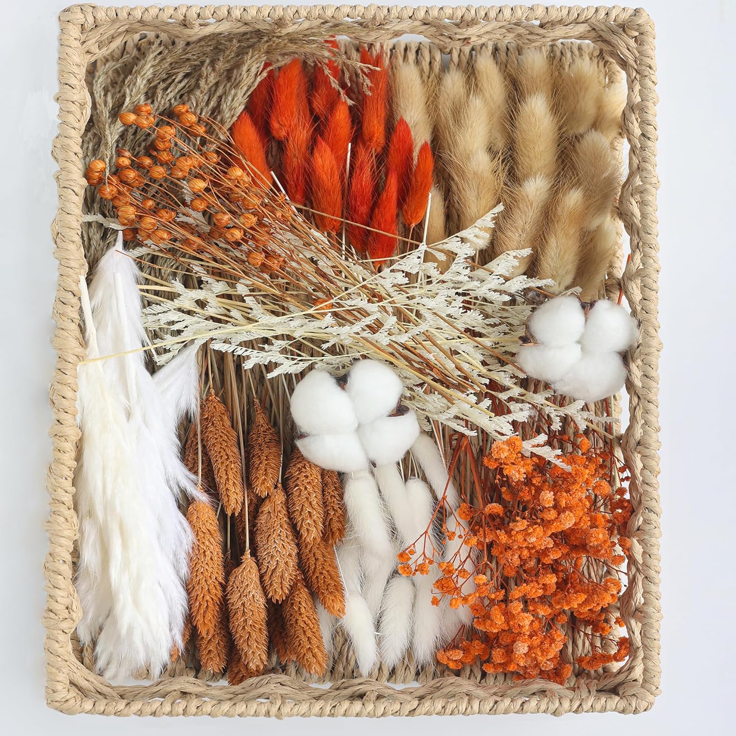 DIY Orange Dried Flower Set for Wreaths and Decor