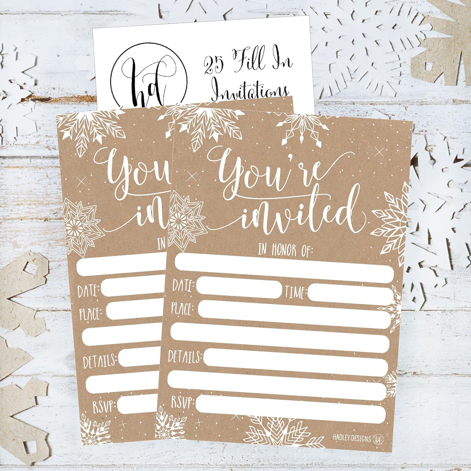 Hadley Designs 25 Christmas Party Invitations