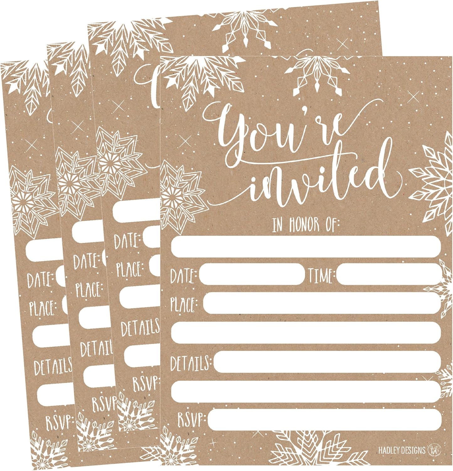 Hadley Designs 25 Christmas Party Invitations