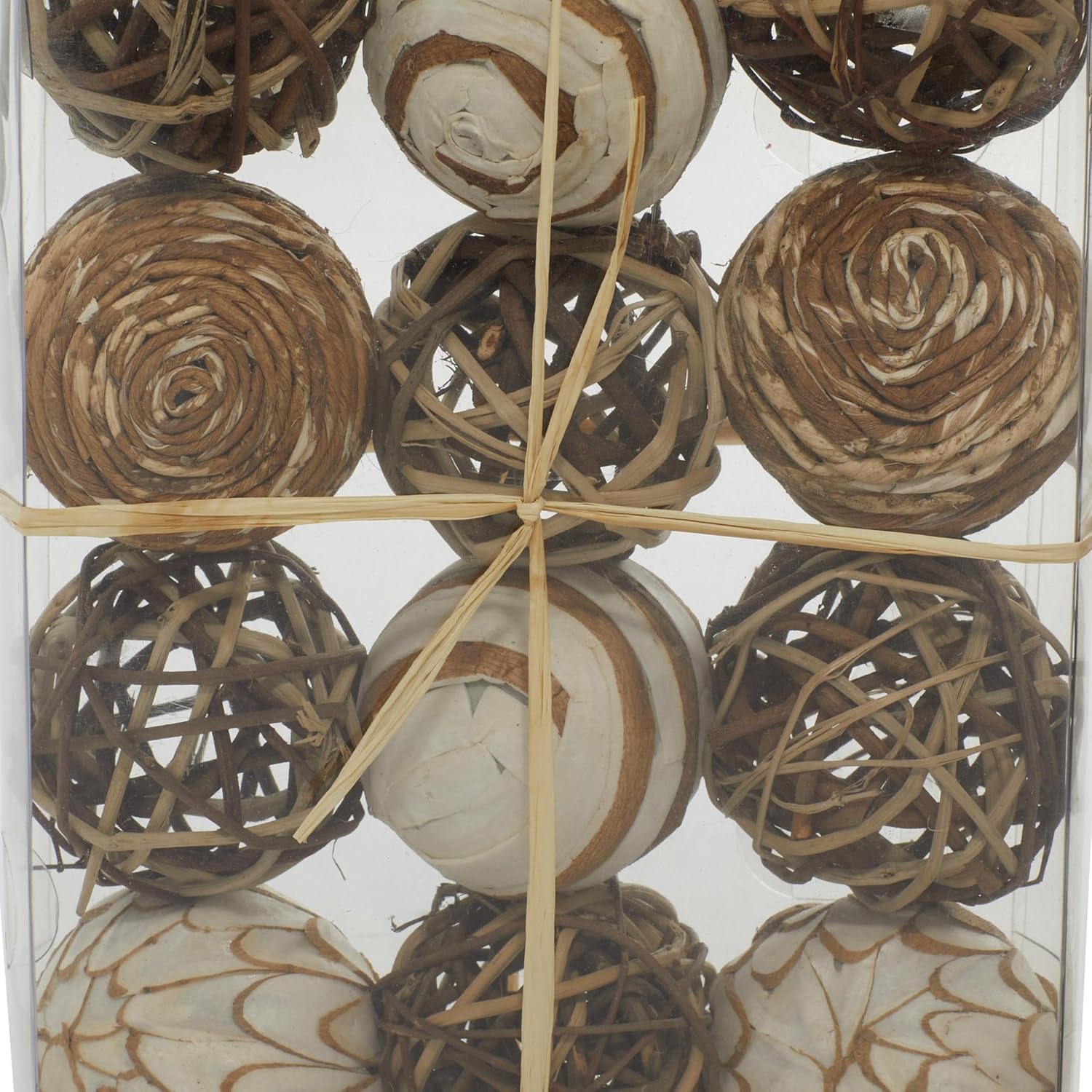 Deco 79 Dried Plant Decorative Ball Set of 2