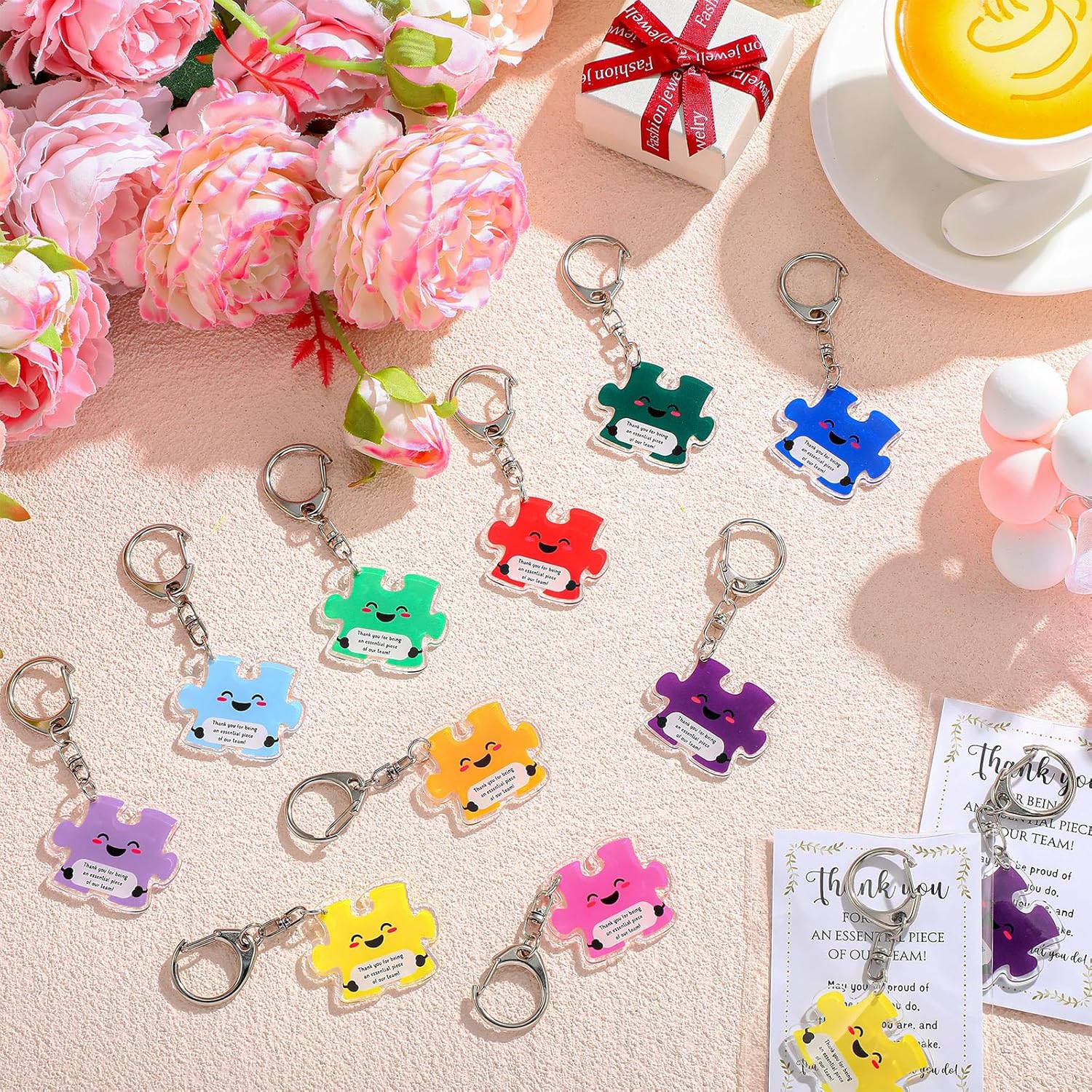 Geelin Team Puzzle Keychain Gift Set