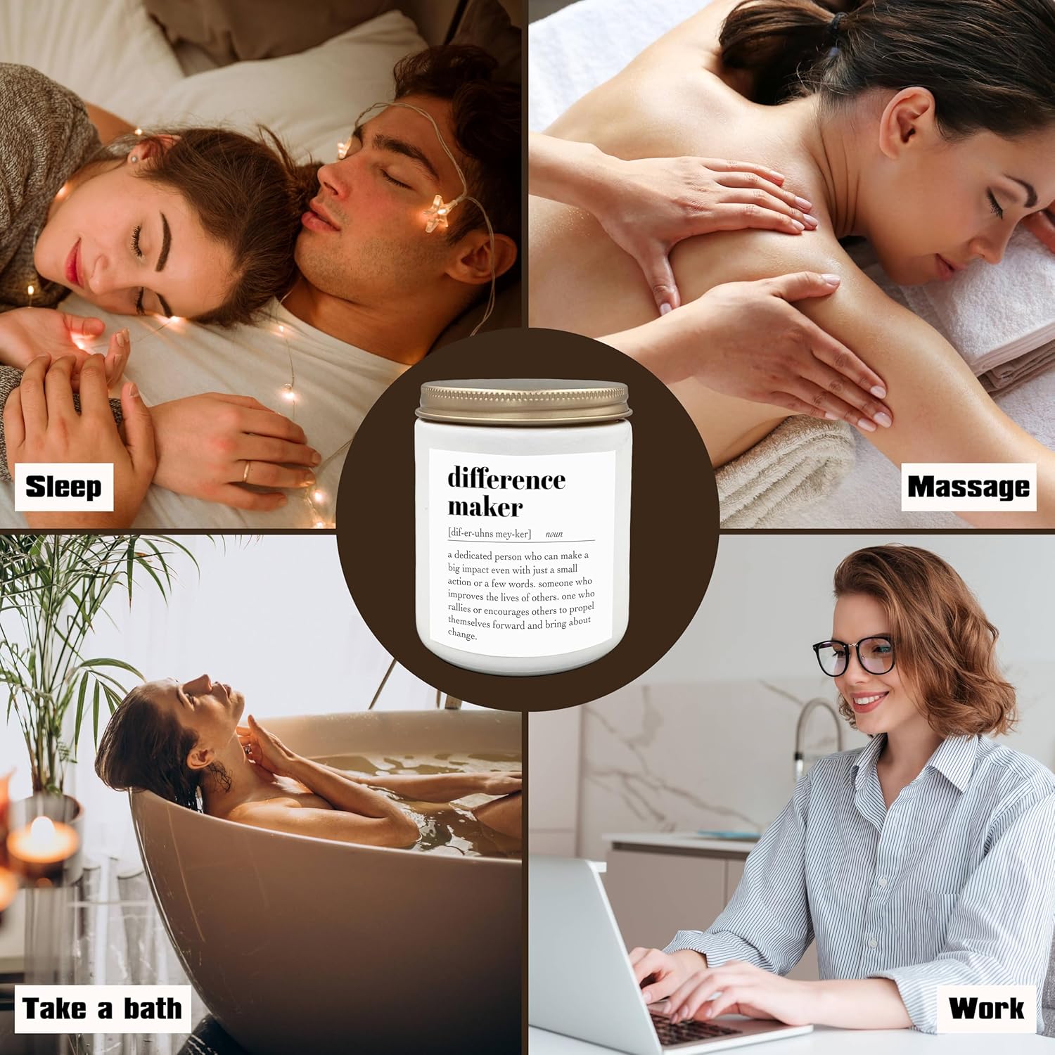 Difference Maker Candle - 8oz Soy Wax Jar with Lavender Scent